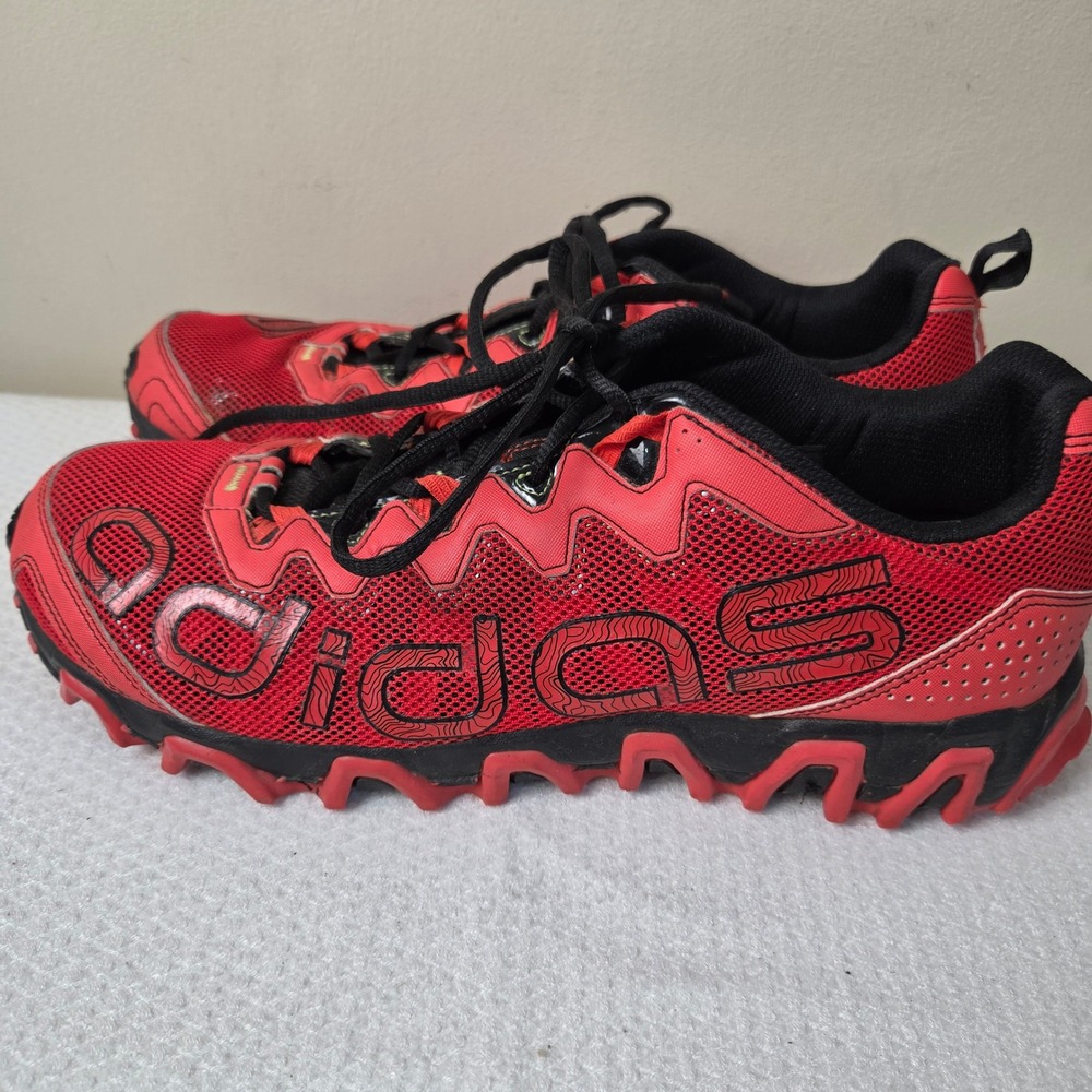 Adidas Vigor TR 3 Mens Size 13 Red Black Trail Running Shoes G66613 Lugged Sole